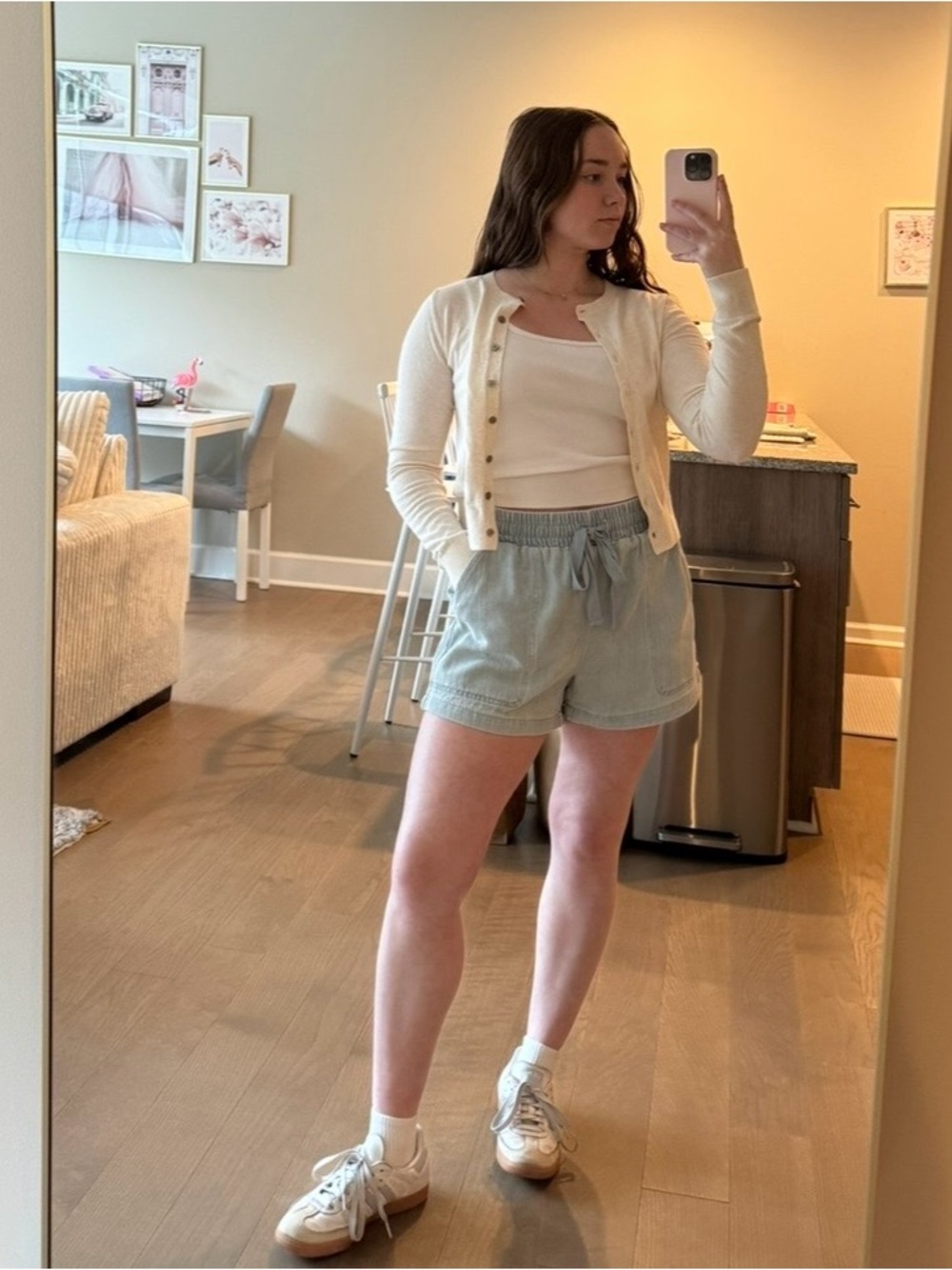 Blank NYC Drawstring Denim Shorts